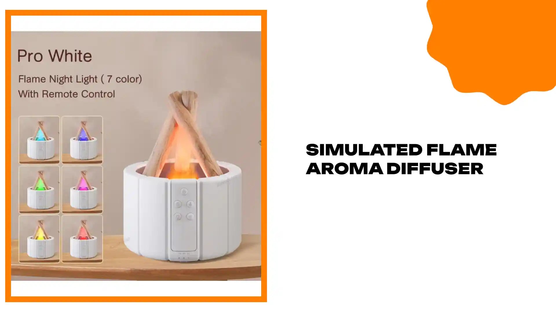 Simulated Flame Aroma Diffuser by@Outfy